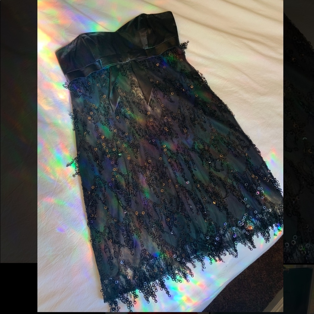 BETSEY JOHNSON STRAPLESS DRESS